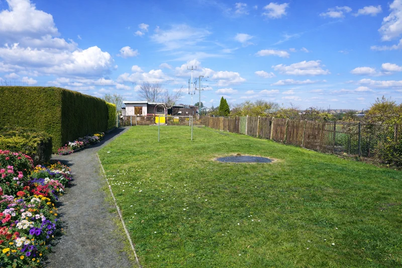 Geplanter Bereiche für neuen Spielplatz der Kleingartenanlage Anton Vockert 1912 e.V. in Markranstädt